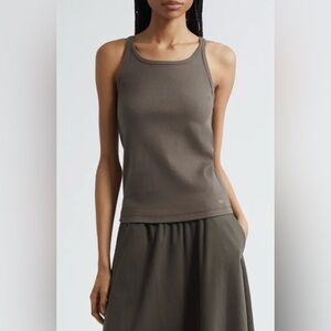 MaxMara Strenna Stretch Cotton Ribbed Tank NWT